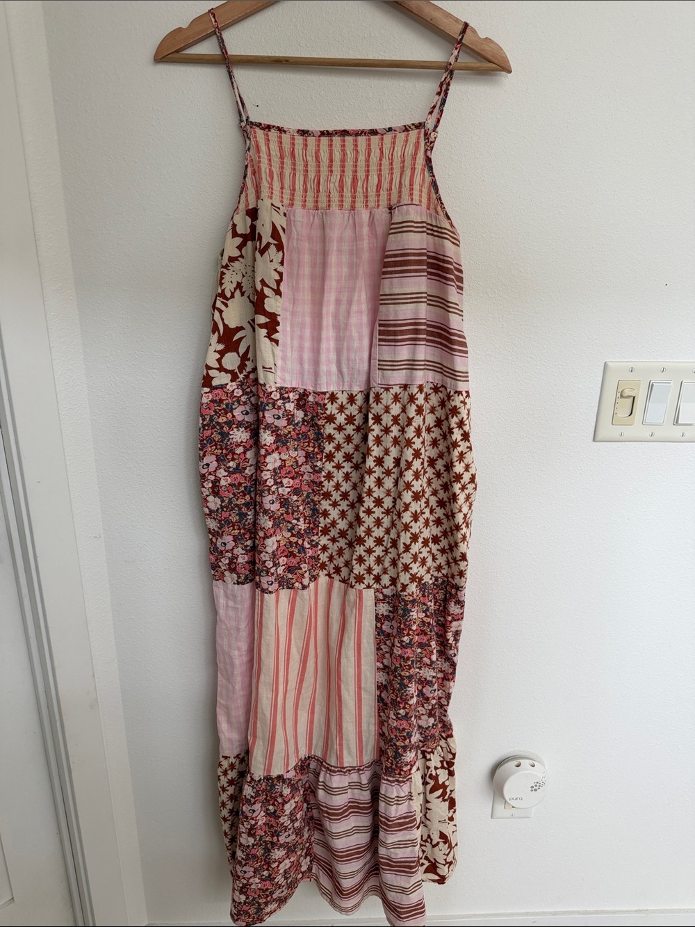 Universal Thread Pink Patchwork Floral Maxi Dress